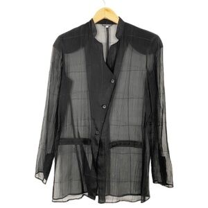 GIORGIO ARMANI Sheer Front Panel Shirt